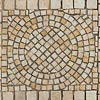 Naturstein Pflaster - Country Beige - Mosaik mit Pflaster in den Größen: 5 x 5 x 5 cm und 10 x 10 x 8 cm.